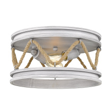 Golden 1048-FM GDW - Wry Lighting Chatham 2-light Flush Mount in Gray Driftwood